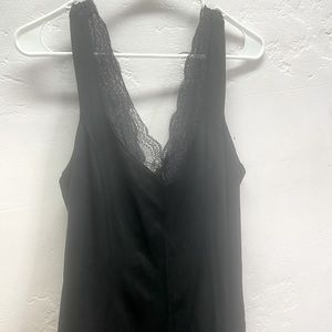 H&M mini black dress with lace